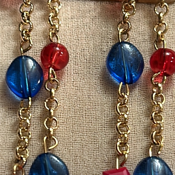 Gold Hot & Cold Glass beaded Jewelry Set - Picture 14 of 16